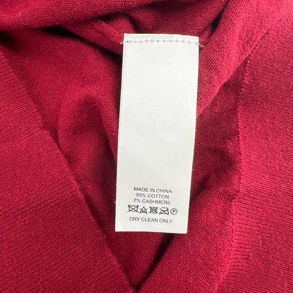 Kate Spade Red Ruffle Turtleneck Knit Sweater | Size M - Picture 7 of 8